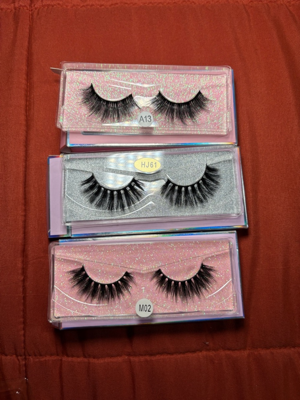 Lash Set Of 3 All Different Styles Light weight New In Box Wispy Full Volume